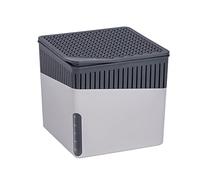 WENKO Deshumidificador Mod Cube, 500 g, para habitaciones de hasta 40 m³, previene moho y malos olores, sin electricidad, silencioso, recargable, gris