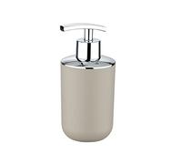 Wenko Dosificador jabón Brasil Taupe - a Prueba de Rotura Capacidad: 0.32 l, Plástico (TPE), 7.3 x 16.5 x 9 cm, Taupe