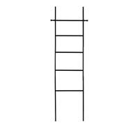 WENKO Escalera toallero «Loft», hermosa escalera que puede ser usada como toallero o perchero, hecha de bambú auténtico, 43 x 170 x 33 cm, en color negro