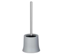 WENKO Escobillero Basic gris - portaescobillas para el WC, Polipropileno, 14 x 38 x 14 cm, Gris