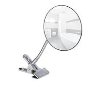Wenko Espejo cosmético Clip - grossissement de 5X, 500% Aumento, Acero, 15 x 27 cm, Cromo