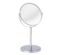 Wenko Espejo de pie Assisi - Plegable, Superficie de Espejo ø 16 cm 300% Aumento, Acero, 18.5 x 34.5 x 15 cm, Cromo
