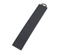 Wenko Esterilla para escurrir Vasos y Copas Slim, Plástico (TPR), 42 x 1 x 8 cm, Negro