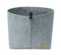 Wenko Feli L-Cesta de Fieltro (10,2 L), Gris, 30 x 19 x 18 cm