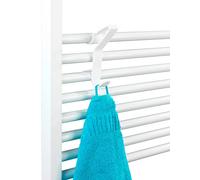 Wenko Flexi Gancho para Radiadores Toalleros Universal, Acrilonitrilo Butadieno Estireno, Blanco, 8.5x3x13.5 cm