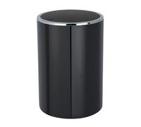 Wenko Inca Cubo con Tapa Oscilante 5 L, Acrilonitrilo Butadieno Estireno, Negro, 18.5x18.5x25.5 cm