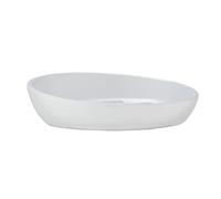 WENKO Jabonera Badi blanco cerámica - Jabonera, Cerámica, 11.5 x 3 x 11.5 cm, Blanco