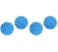 Wenko Juego de 2 Bolas de Secado para Uso Variable, Ropa Suave y sin Arrugas en la Secadora, con púas Extra Grandes, Bola de Erizo para Manos, pies y Facial, Bola de Masaje, Aprox. 7 cm de Ø, Azul