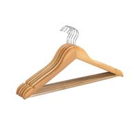 WENKO Juego de 5 ganchos para ropa, modelo Eco, color marrón – Paquete de 6 unidades