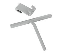 WENKO Limpiador para cristales y mamparas Mola, Silicona, 21 x 24.5 x 4 cm, Gris