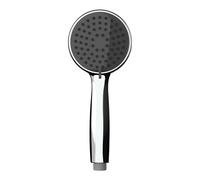 Wenko mango de ducha basic gris Ø 10 cm - ducha de mano universal, ro