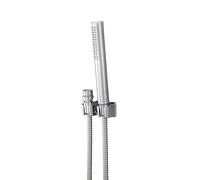 WENKO Manguera de ducha para lavabo Duou con gancho - Ducha para el lavabo, Acero inoxidable, 170 x 2.7 x 2.7 cm, Cromo brillante