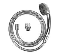 WENKO Manguera de ducha para lavabo universal - Ducha de mano móvil con manguera de ducha hecha de acero fino, Plástico (ABS), 170 x 3.5 x 6.5 cm, Cromo brillante