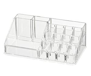 Wenko Organizador cosmética Femme - 16 Compartimentos, Acrílico, 22.5 x 8 x 12.5 cm, Transparente