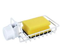WENKO Organizador de fregadero Ohio, color blanco, Metal pulverizado Plástico (ABS), 21 x 7 x 10,5 cm