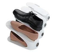 WENKO Organizadores para zapatos 4 piezas, Polipropileno, 11.5 x 15 x 29 cm, Blanco