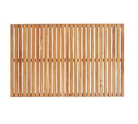 Wenko Parrilla de baño para Interior y Exterior, Madera de Acacia, 55 x 85 cm, Certificado FSC, Natural