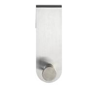 WENKO Percha para puertas Celano acero inox - gancho para el baño, Acero inoxidable, 4 x 12.5 x 5 cm, Mate