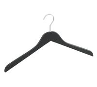 Wenko Percha Paris Negro - Percha para la Ropa, Madera, 44 x 25 x 1.2 cm, Negro