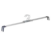 Wenko Percha tensora Tipo Spiral 50 2 Unidades - Juego de 2, Gancho para Ropa, Metal Cromado, 29-50 x 11.5 x 1.3 cm, Cromo Brillante