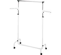 WENKO - Perchero de pie, soporte para abrigos, barra para colgar ropa, modelo "Trio" con dos brazos