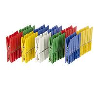 Wenko Pinzas para la Ropa Colorado Juego de 50 Piezas - 50 Piezas, Polipropileno, 1 x 7 x 1.5 cm, Multicolor