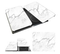 WENKO Placas protectoras para cocina Mod Mármol, ajustable en altura para todo tipo de cocinas, tabla de cortar y protector contra salpicaduras, vidrio, 30 x 52 cm, juego de 2