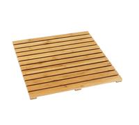 Wenko rejilla de baño de bambú para interiores y exteriores, alfombr