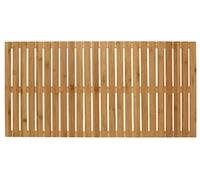 WENKO Rejilla de baño de bambú para interiores y exteriores, alfombrilla de baño antideslizante para uso interior y exterior hecha de bambú ecológico, moderna rejilla de suelo para la ducha, la bañera y la piscina, 100 x 50 cm