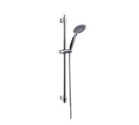 Wenko set de ducha young, moderno cabezal con 5 tipos de chorro, barra