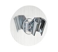 Wenko Static-Loc Soporte para Ducha Osimo - Fijar sin taladrar, Plástico (Pet), 9.5 x 6.2 x 9.5 cm, Plata