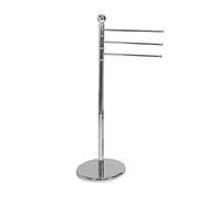 Wenko Toallero pie Exclusiv Cromo - Perchero, Brazos Flexibles, Acero, 48.5 x 90 x 28.5 cm, Cromo