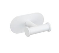 WENKO Turbo-Loc® Duo Orea - Ganchos Pared, Colgador Pared (10 x 4,5 x 6,5 cm), color blanco mate