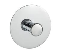 Wenko Turbo-Loc Percha Acero INOX - Fijar sin taladrar, Acero, 6 x 6 cm, Cromo