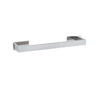 Wenko Turbo-Loc UNO Genova Shine - Toallero de baño (40 cm, Acero Inoxidable, para Toallas de baño o Toallas, sin taladrar, 41 x 4,4 x 7,6 cm), Color Brillante