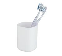 Wenko Vaso de dientes Davos, blanco mate, 10.5 x 7 x 7 cm