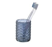 WENKO Vaso para cepillos de dientes Vetro redondo, color azul oscuro