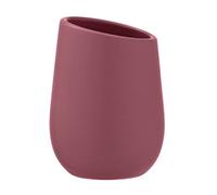 WENKO Vaso para el cepillo de dientes Badi, cerámica de calidad y superficie mate, para guardar el cepillo y la pasta de dientes, ideal para el cuarto de baño, Ø 8 x 11 cm, rosa envejecido