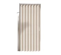 WEQYFDC Cortinas Opacas para Puertas Cortina de Puerta Plegable Opaca for Sala de Estar, Puerta for Cocina, Divisor, Pantalla de privacidad, 1 Panel(Black-106x198cm)