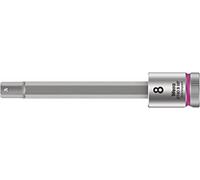 Wera 05003040001 8740 B HF Zyklop vaso de punta hexagonal con arrastre de 3/8" con función de retención, 8.0 x 100.5 mm, 8,0 x 100,5 mm