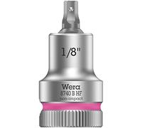 Wera 05003080001 8740 B HF Zyklop vaso de punta hexagonal con arrastre de 3/8" con función de retención, 1/8" x 35 mm, 1/8" x 35 mm