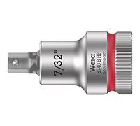 Wera 05003087001 8740 B HF Zyklop vaso de punta hexagonal con arrastre de 3/8" con función de retención, 7/32" x 35 mm, 7/32" x 35 mm