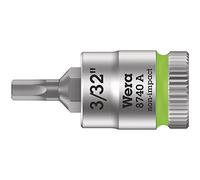 Wera 05003381001 8740 A Zyklop vaso de punta hexagonal con arrastre de 1/4", 3/32", 3/32"