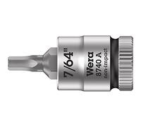 Wera 05003382001 8740 A Zyklop vaso de punta hexagonal con arrastre de 1/4", 7/64", 7/64"