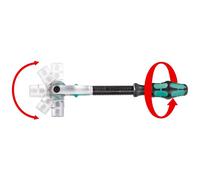 Wera Carraca Zyklop Speed 1/4 pulgada x 152 mm Verde y Negro