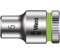 Wera 05003503001 Llave de Vaso con Arrastre, 1/4", 5 mm