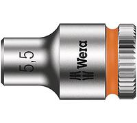 Wera 05003504001 Llave de Vaso con Arrastre, 1/4", 5.5 mm