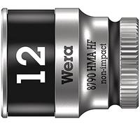 Wera 05003727001 llave de vaso con arrastre de 1/4“ con función de retención, 8790 hma hf, negro, 12.0 mm
