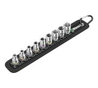Wera Juego de vasos 05003883001 Zyklop 1/4 – 9 piezas Plateado