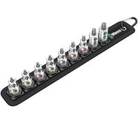 Wera 05003972001 Belt B 3 TORX® HF Juego de vasos Zyklop TORX®, con función de retención, de arrastre de 3/8", 9 piezas, 3/8", Juego de 9 piezas